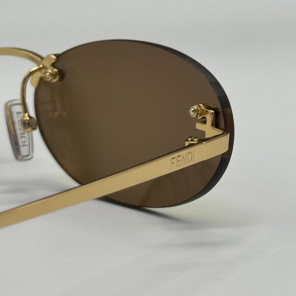 NEW FENDI FE4075US 30L GOLD SUNGLASSES WOMEN FENDI main image 5